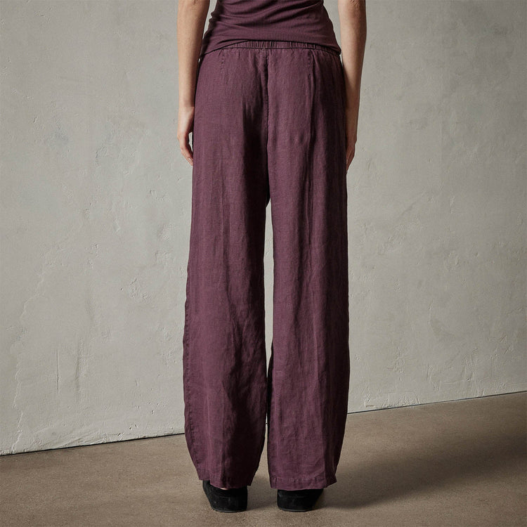 Lightweight Linen Pant in Eggplant | James Perse Los Angeles