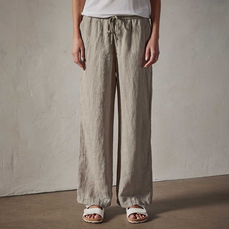 Lightweight Linen Pant in Silt Pigment | James Perse Los Angeles 