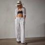 Lightweight Linen Pant in White | James Perse Los Angeles