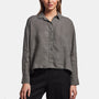 Canvas Linen Boxy Shirt In Artichoke | James Perse Los Angeles