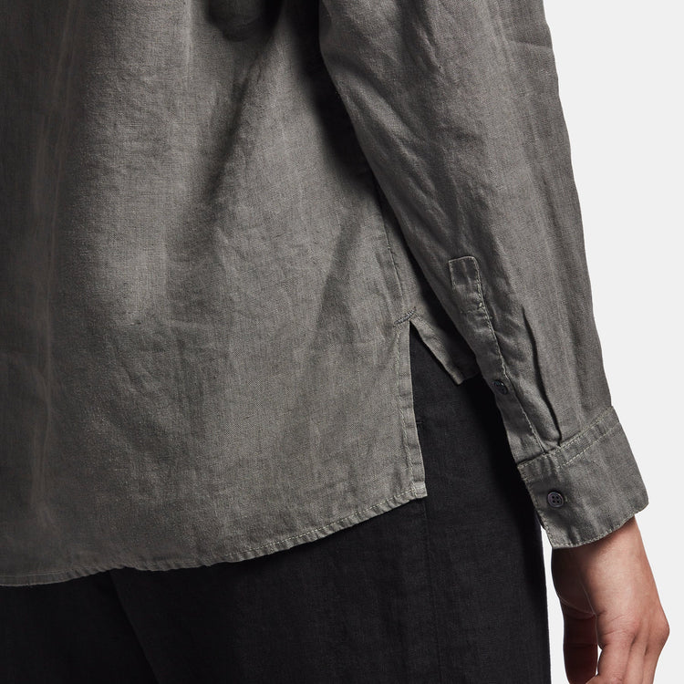 Canvas Linen Boxy Shirt In Artichoke | James Perse Los Angeles