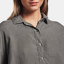 Canvas Linen Boxy Shirt In Artichoke | James Perse Los Angeles