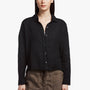 Canvas Linen Boxy Shirt In Black | James Perse Los Angeles