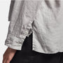 Canvas Linen Boxy Shirt In Silver | James Perse Los Angeles