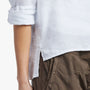 Canvas Linen Boxy Shirt In White | James Perse Los Angeles