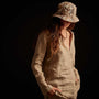 Open Collar Linen Shirt - Biscuit Pigment | James Perse Los Angeles