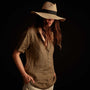 Lightweight Linen Pullover Shirt - Marjoram Pigment | James Perse Los Angeles