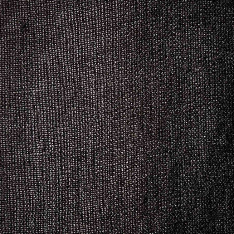Open Front Linen Top in Black | James Perse Los Angeles