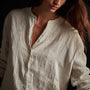 Lightweight Linen Shirt - Paste Pigment | James Perse Los Angeles