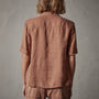Lightweight Linen Short Sleeve Shirt in Nutmeg Pigment | James Perse Los Angeles