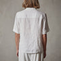 Lightweight Linen Short Sleeve Shirt in White | James Perse Los Angeles