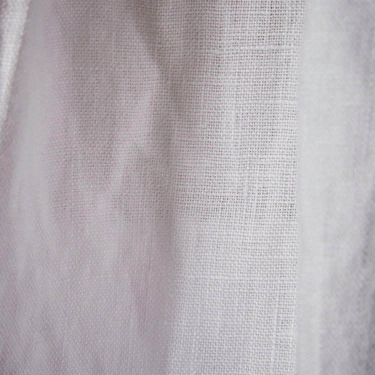 Gathered Linen Top in White | James Perse Los Angeles