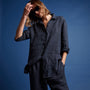 Lightweight Linen Shirt in Blue Oil | James Perse Los Angeles