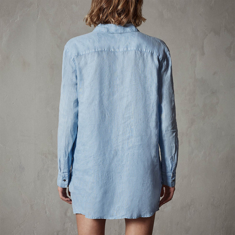 Lightweight Linen Shirt in Delta Pigment | James Perse Los Angeles