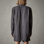 Lightweight Linen Shirt in Magma Pigment | James Perse Los Angeles