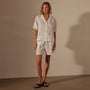 Cotton Linen Twill Boxy Fit Shirt in White | James Perse Los Angeles