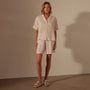 Cotton Linen Twill Boxy Fit Shirt in Zephyr Pigment | James Perse Los Angeles