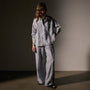 Linen Oversized Shirt in Grey Sky Pigment | James Perse Los Angeles