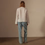 Pin Tuck Linen Top in White | James Perse Los Angeles
