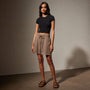 Relaxed Fit Linen Short in Cargo Pigment | James Perse Los Angeles
