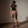 Relaxed Fit Linen Short in Cargo Pigment | James Perse Los Angeles