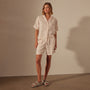 Relaxed Fit Linen Short in Zephyr Pigment | James Perse Los Angeles