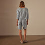 Pleated Linen Bermuda Short in Open Sky Pigment | James Perse Los Angeles
