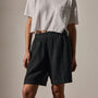 Lightwight Linen Culotte Short in Black | James Perse Los Angeles