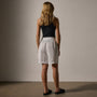 Lightwight Linen Culotte Short in White | James Perse Los Angeles