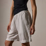 Lightwight Linen Culotte Short in White | James Perse Los Angeles