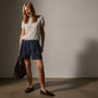 Lightweight Linen Elastc Short in Classic Navy | James Perse Los Angeles