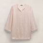Lightweight Linen Tunic Dress in Light Rose Quartz Pigment | James Perse Los Angeles