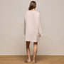 Lightweight Linen Tunic Dress in Light Rose Quartz Pigment | James Perse Los Angeles