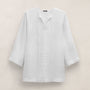 Lightweight Linen Tunic Dress in White | James Perse Los Angeles