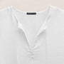 Lightweight Linen Tunic Dress in White | James Perse Los Angeles