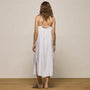 Lightweight Linen Strappy Cami Dress in White | James Perse Los Angeles