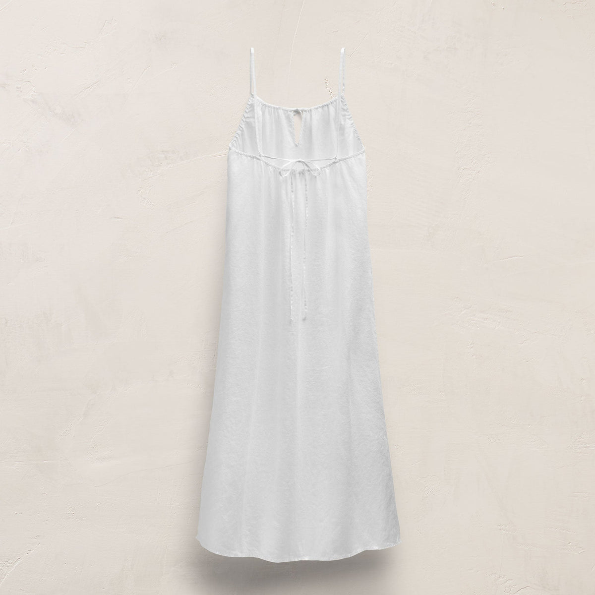 Lightweight Linen Strappy Cami Dress in White | James Perse Los Angeles
