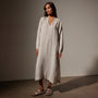 Lightweight Linen Dress in Salt Pigment | James Perse Los Angeles