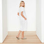 Empire Linen Dress In White | James Perse Los Angeles