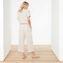 Lightweight Linen Jumper In Driftwood | James Perse Los Angeles