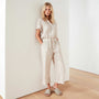 Lightweight Linen Jumper In Driftwood | James Perse Los Angeles