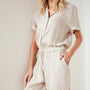 Lightweight Linen Jumper In Driftwood | James Perse Los Angeles