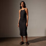Lightweight Linen Cami Dress in Black | James Perse Los Angeles