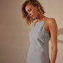 Lightweight Linen Cami Dress in Open Sky Pigment | James Perse Los Angeles