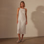 Lightweight Linen Cami Dress in White | James Perse Los Angeles