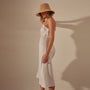 Lightweight Linen Cami Dress in White | James Perse Los Angeles