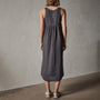 Gathered Linen Dress in Magma Pigment | James Perse Los Angeles