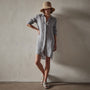 Lightweight Linen Shirt Dress in Breeze Pigment | James Perse Los Angeles