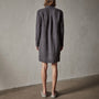 Lightweight Linen Shirt Dress in Magma Pigment | James Perse Los Angeles