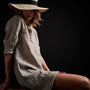 Lightweight Linen Shirt Dress in Silt Pigment | James Perse Los Angeles